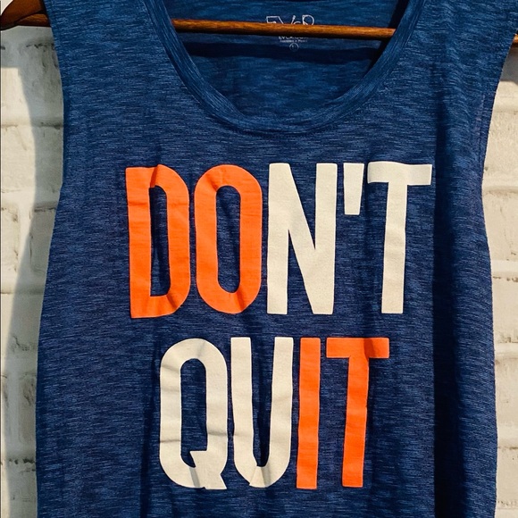 EVCR Tops - EVCR women’s “Don’t Quit” tank top rm22